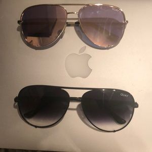 2 pairs of quay sunglasses